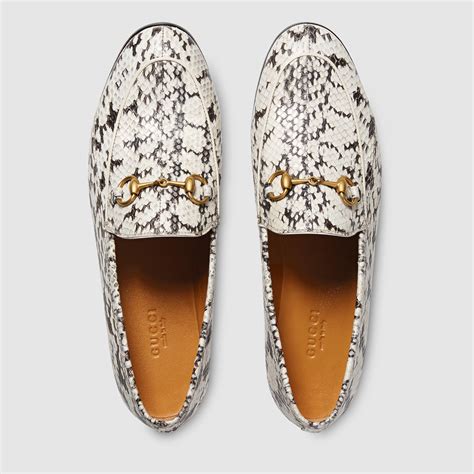 gucci loafers snake skin|gucci wedge loafers.